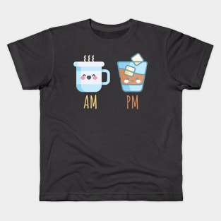 AM PM Whiskey. Kids T-Shirt